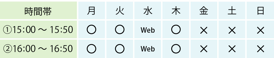 そろタッチ時間割