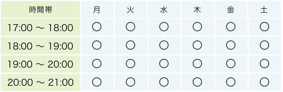 私立中学生コース時間割